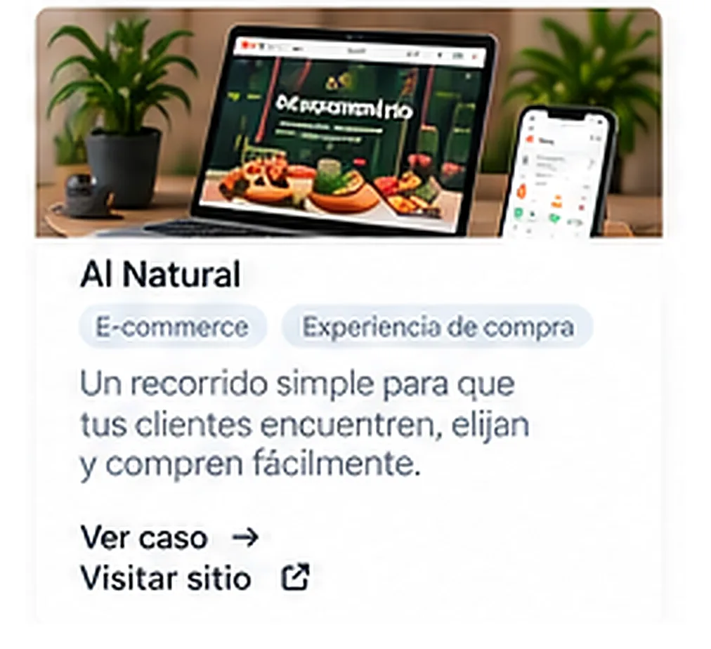Experiencia digital de Al Natural
